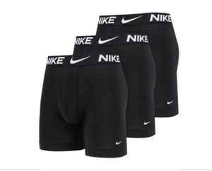 3 NIKE Dri-Fit Essential Micro 3 Pack Boxer Brief Black Men's , NEW IN BOX - Picture 1 of 9