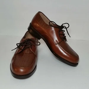 Vintage Stuart McGuire Oxford Schuhe Größe 6EEE Ortho Vent Federstufenpolster - Bild 1 von 12