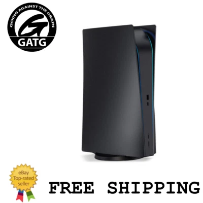 PlayStation 5 PS5 FacePlates Disc Edition Black Shell Case Cover UK gaming sony - Image 1 of 4