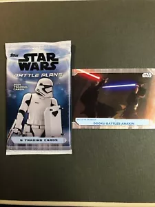 2021 Star Wars Battle Plans Base #18 Dooku Battles Anakin NM Pack Fresh! - Picture 1 of 5