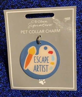 C R Gibson подпись собаки/кошки/домашнего животного воротник подвеска побег художник совершенно новый отличный подарок - Изображение 1 из 2