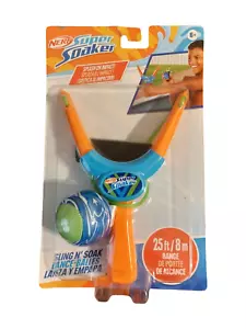 Nerf Super Soaker Sling N' Splash 25 ft Range Slingshot & Absorbent Foam Ball - Picture 1 of 2