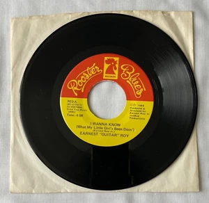 Earnest "Guitar" ROY I wanna know/Too many women USA 7" ROOSTER BLUES (1988) EX - Picture 1 of 2