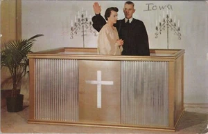 Wiedemann Industries Portable Baptisterium Muscatine Iowa Werbung 1951 Postkarte LQ6 - Bild 1 von 2