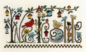 Diane Arthurs Counted Cross Stitch Pattern Leaflet~ Every Bird Welcome - Picture 1 of 1