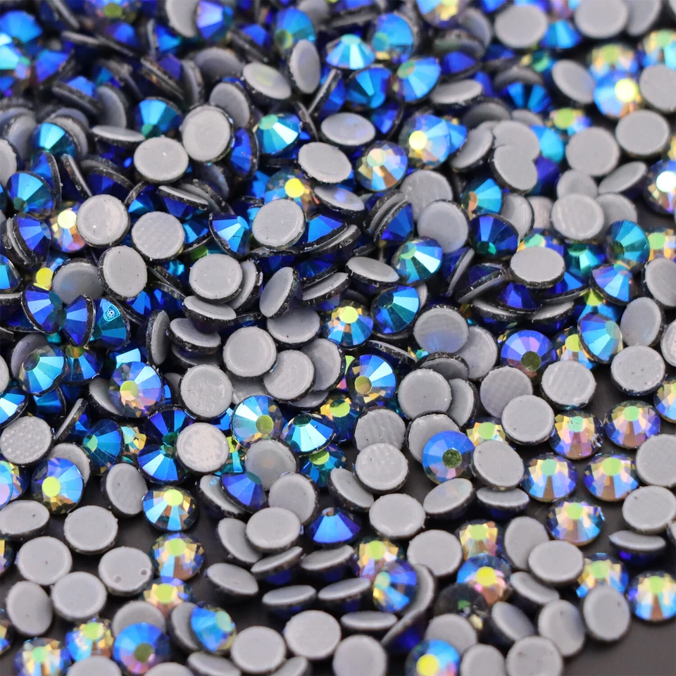 Hotfix pedrería flatback cristal hot fix piedras strass brillo para costura Foto 1 de 4