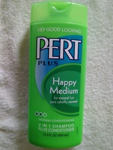 Pert Plus Happy Medium 2 in 1 Shampoo & Conditioner 13.5 Oz Med Conditioning  - Picture 1 of 6