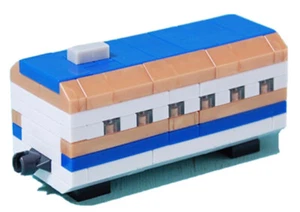 Petit Block Shinkansen E7 Series Kagayaki Intermediate Car from Daiso Japan New - Picture 1 of 3
