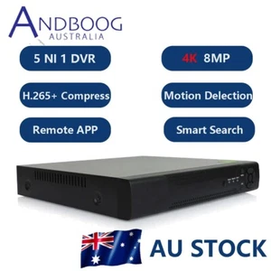 8CH Channel H.265+ 4K AHD DVR Video Recorder For Security CCTV Camera AU - Picture 1 of 8