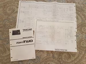Original Service Manual Tascam Teac Mini Studio PortaTwo Mixer Cassette Recorder - Picture 1 of 2