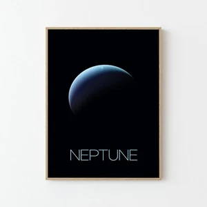 Neptun Raumfahrt Poster Kunstdruck | NASA Unsere Planeten Neptun B - Bild 1 von 4