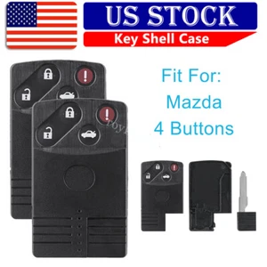2 Replacement for Mazda RX-8 MX-5 Miata Keyless Entry Remote Key Fob Shell Case - Picture 1 of 10