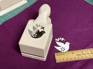 "Perforadora de papel gigante Martha Stewart vintage Dove Peace rama de olivo, 2""" - Imagen 1 de 4