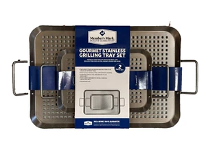 *NEW* Member's Mark Gourmet Stainless Grilling Tray Set - Picture 1 of 1