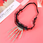Skeleton Hand Necklace Punk Chain Halloween Gothic Necklaces Skull