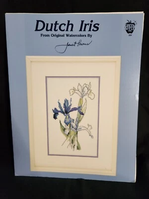 "Dutch Iris" - from original art by Janet Powers - Green Apple Co. pattern #589 - Image 1 of 4