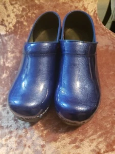 Sanita Danish Professional Clogs Metallic Blue Woman Size EU 38 - Picture 1 of 11