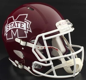 MISSISSIPPI STATE BULLDOGS Riddell Speed Full Size AUTHENTIC Football Helmet - Picture 1 of 4