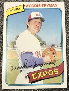 1980 Topps Woodie Fryman Montreal Expos Krug Vintage Sammelkarte Baseball MLB - Bild 1 von 2