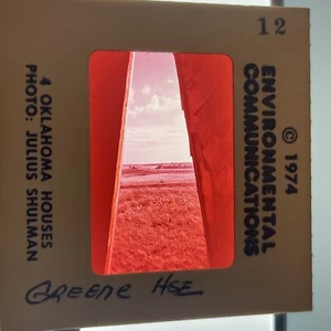 Herb Greene “Prairie chicken House” Oklahoma Architecture 35mm Art Slide - Picture 1 of 4
