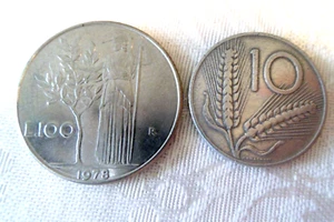 1978 Italy 100 Lira Coin and 1953 10 Lira Coin - Picture 1 of 2