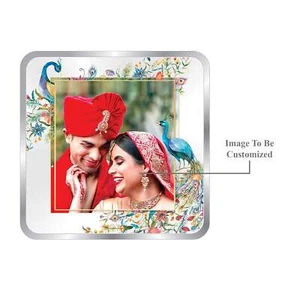 Newly Married Couple Gift Coin 999 Purity Personalized Silver Coin / Customized - Picture 1 of 4