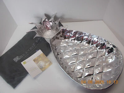 New Polished Aluminum Beatriz Ball Pinneapple Chip Dip Tray - Image 1 of 3