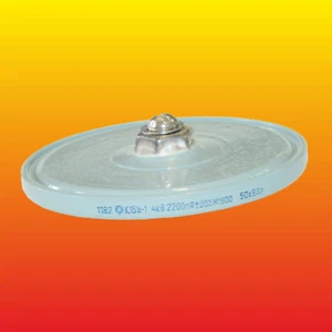 2200 pF 4 kV 50 kVAr HIGH VOLTAGE DOORKNOB CERAMIC CAPACITOR K15Y-1 - Picture 1 of 3