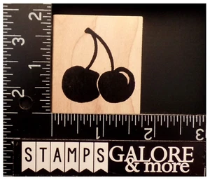 STAMPING SENTATIONS Rubber Stamps CLUSTER CHERRY CHERRIES FRUIT #T14 - Picture 1 of 2