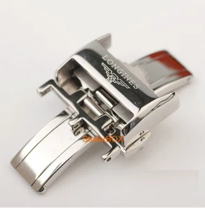 18 mm Original LONGINES Stahl Faltschließe Uhrenarmband Band Pin - Bild 1 von 7