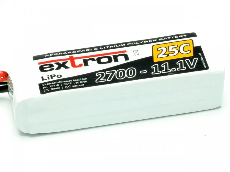 LiPo Akku Extron X2 2700 - 11 1V (25C | 50C) Artikelnummer X6416