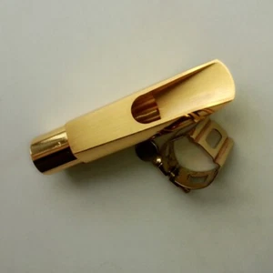 Handmade Alto Saxophone Mouthpiece Pure Copper # 5-8 w/Ligature Cap NEW ARRIVAL - Picture 1 of 3