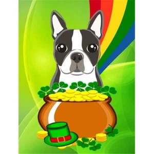 Carolines Treasures BB1947GF Boston Terrier St. Patricks Day Flag Garden - Picture 1 of 1