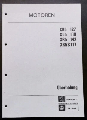 Peugeot Talbot Motorenüberholung Anleitung, original aus 1982, kein Nachdruck - Bild 1 von 4