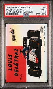 2020 Topps Chrome Formula 1 F1 Louis Deletraz #54W-27 PSA 9 1954 World on Wheels - Bild 1 von 2