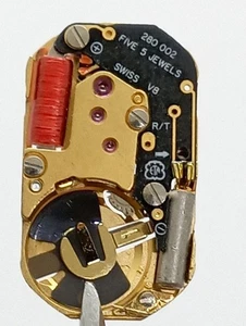 Movimiento Reloj Vintage ETA 280.002 ¡FUNCIONANDO! 5 joyas hechas en Suiza - Imagen 1 de 8