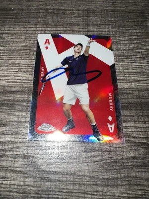 Tarjeta coleccionable firmada por Andy Murray 2024 Topps Chrome Aces leyenda del tenis Foto 1 de 2