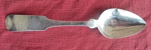 Antique Coin Silver CURTISS CANDEE & STILES-Woodbury, CT~Fiddle Back Tablespoon - Picture 1 of 4