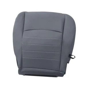 Driver Side Bottom Leather Seat Cover Gray Compatible with 2013-2018 Dodge Ram - Picture 1 of 8