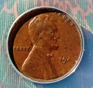 1945 P  Wheat Penny Error Coin Week 45 ANACS Graded VF 30 Condition. - Picture 1 of 4