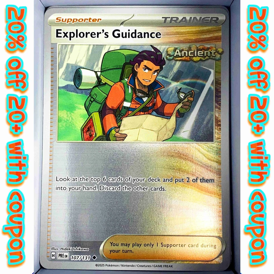 Explorer's Guidance 107/131 Prismatic Evolutions English 2025 Reverse Holo - Image 1 of 1