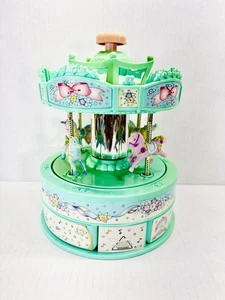 Elchberg Spielzeugmacher Einhorn Spielkarussell Schmuckkästchen 1999 Vintage - Bild 1 von 8