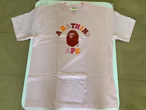 Authentic a bathing ape bape colors college tee t shirt pink men’s XL new - Picture 1 of 7