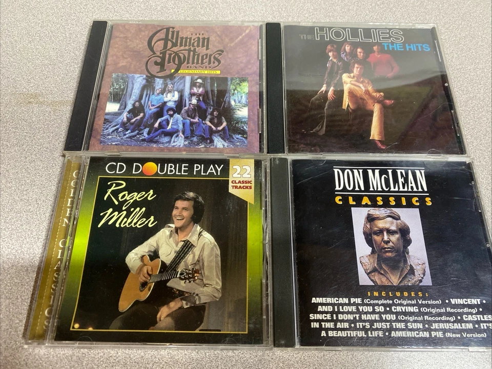 Лот из 4 компакт-дисков Allman Brothers Band, Роджер Миллер, Холлис, Дон Маклин - Изображение 1 из 4