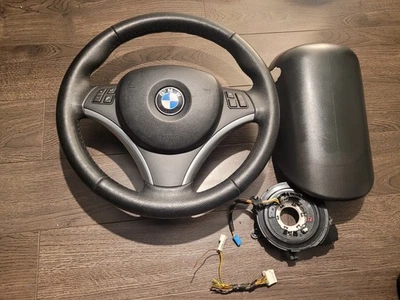 07-13 BMW E90 E92 E93 E87 Heated Sport Leather Steering Wheel Retrofit Kit - Image 1 of 4