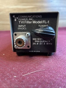Communications Power Inc TVI Filter Model FL-1 Max Watts 600 Freq 26.8-27.9 MHz - Zdjęcie 1 z 4