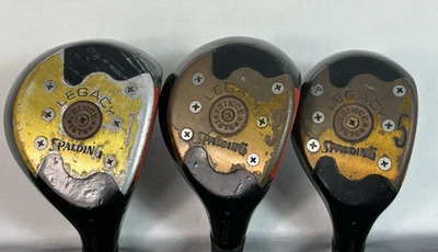 Club de Golf de Colección Spalding Legacy 1, 3, 5 Drivers de Madera - ¡3 PLUBES EN TOTAL!! Foto 1 de 4