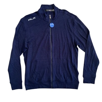 RLX Ralph Lauren Men's Size M Mockneck Knit Lightweight Full Zip Jacket Sweater - image 1 of 4