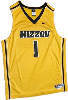 Nike Mizzou Missouri Tigers Basketball Jersey #1 Men's XL Throwback +2 Vintage - Image 1 of 4