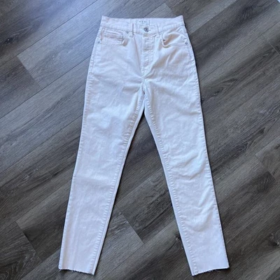 Pantalones We The Free People para mujer talla 28 terciopelo perlado cintura alta ajustados botón mamá Foto 1 de 4